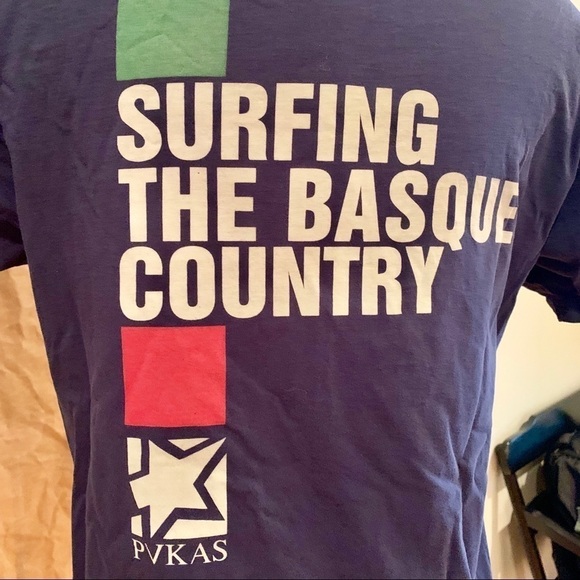 Pukas Other - PUKAS | Surfing The Basque Country Black Graphic T Shirt Youth 16 Adult Small